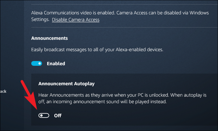 Enabling Announcement Autoplay