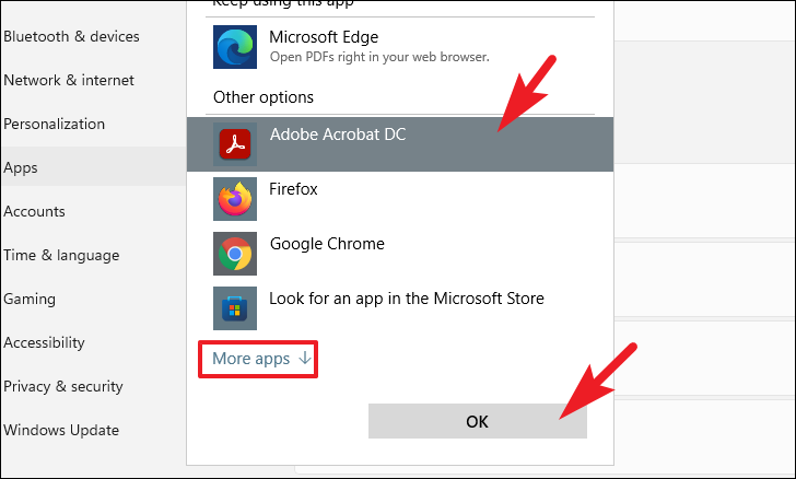 Selecting preferred PDF viewer
