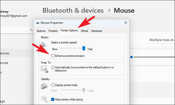Enhance pointer precision option