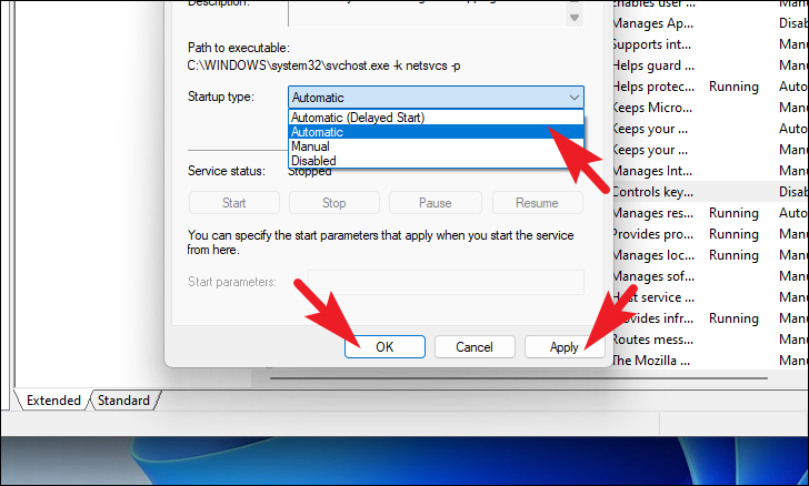 Microsoft Keyboard Filter service settings