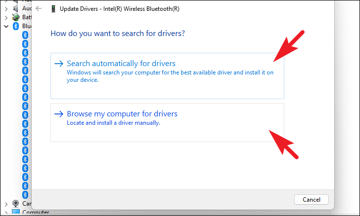 Update driver in Device Manager