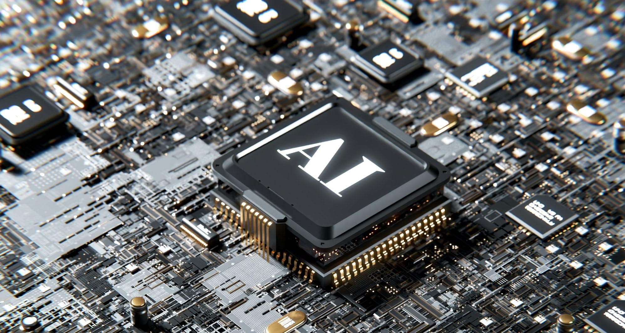 a computer chip with the letter a on top of it
