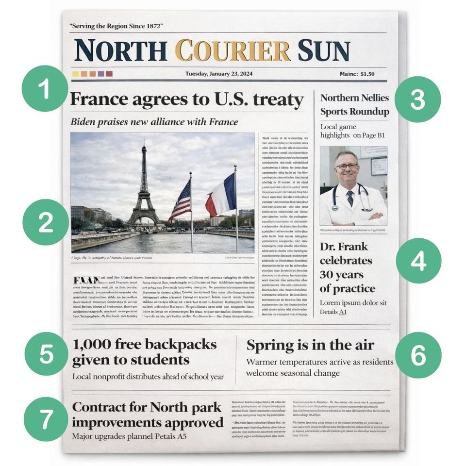 A terrible newspaper front page