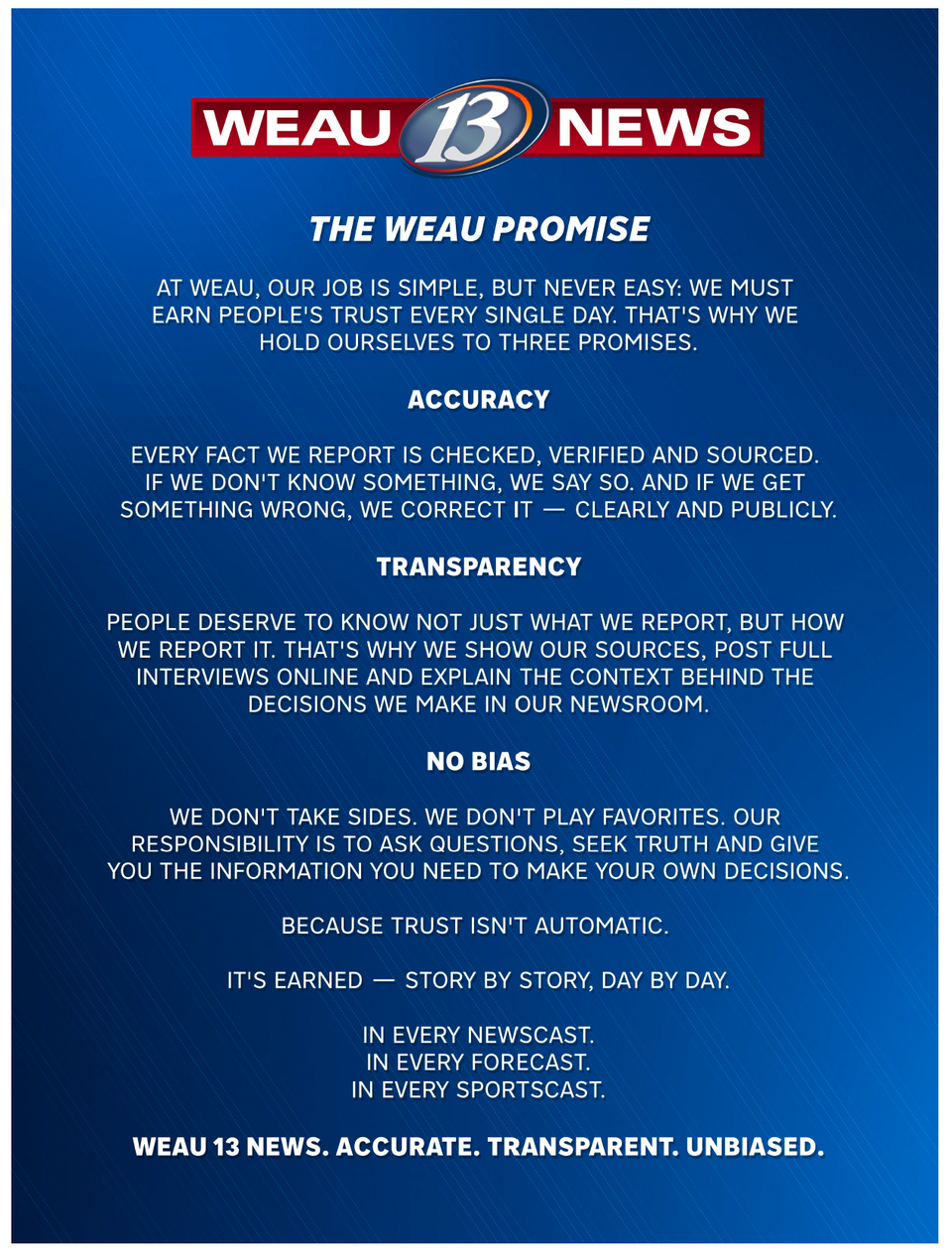 At WEAU, News Director Rudy Murrieta works to earn trust with a 'promise'