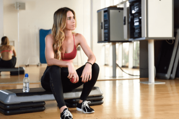 Woman in Gym After Workout