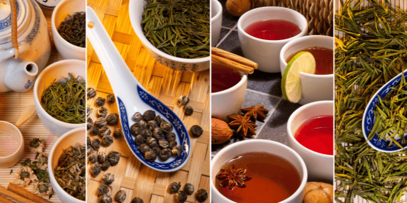 selection of Chinese Green Teas and Herbal and Spiced Teas