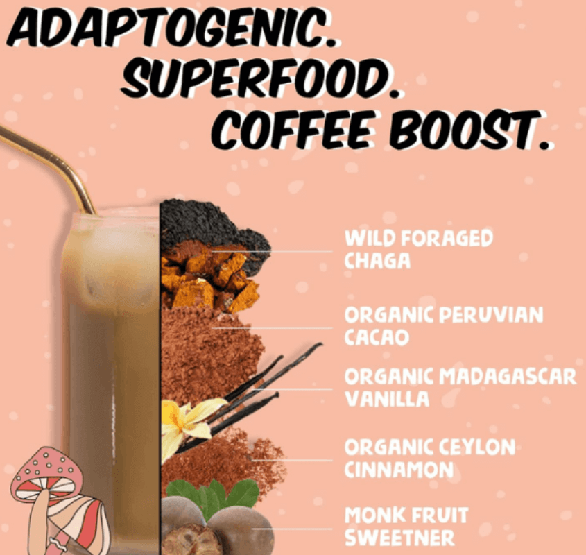 Renude Mushroom Coffee Ingredients