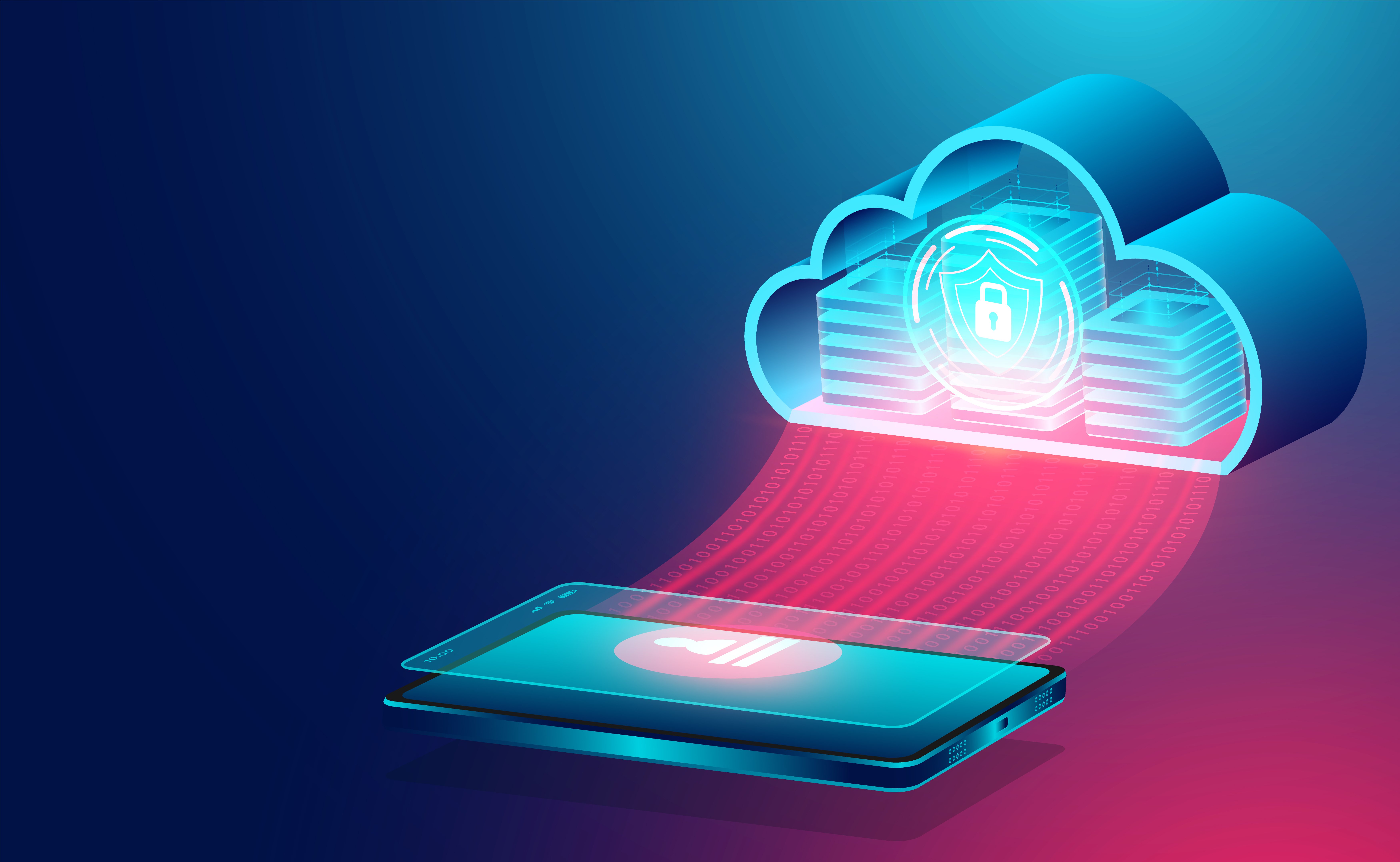 Vector cloud technology concept online computing technology big data flow processing concept
