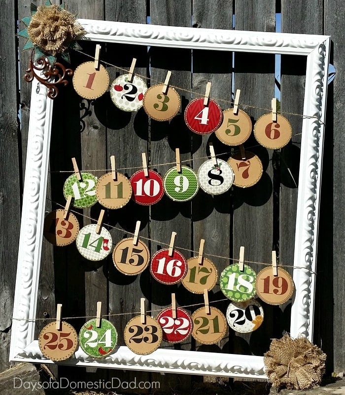 Holiday Advent Calendar Frame