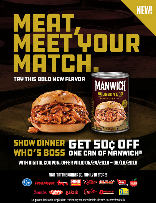 Manwich BBQ Burbon