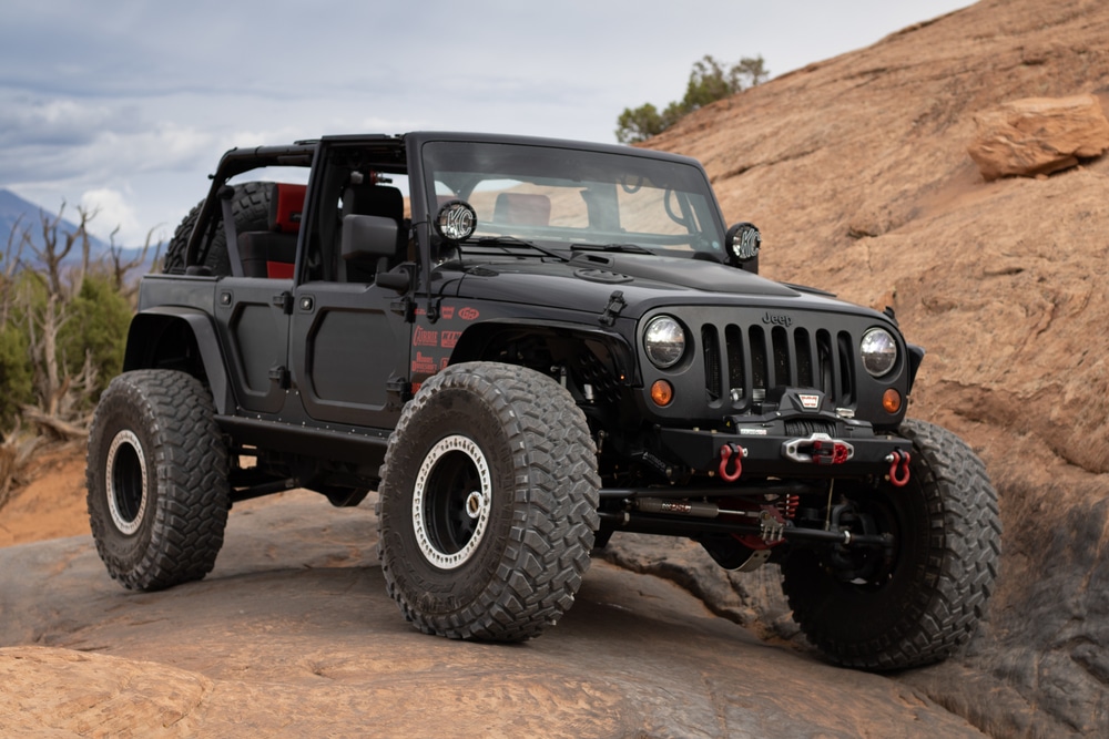 MOAB, UNITED STATES - Aug 02, 2020: A weekend in Moab, UT driving Jeeps offroad.