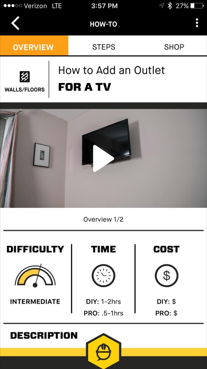 Retrofitting an Outlet behind a Wall Mount Television Using DIYZ