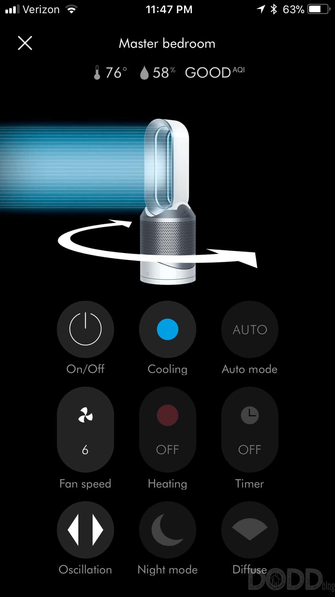 Dyson Fan app