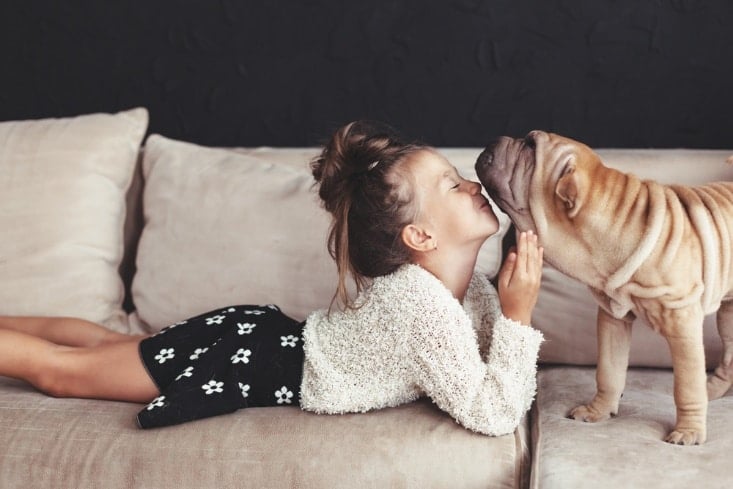 girl dog
