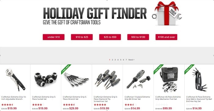Gift Finder Craftsman #toolsfortheholidays