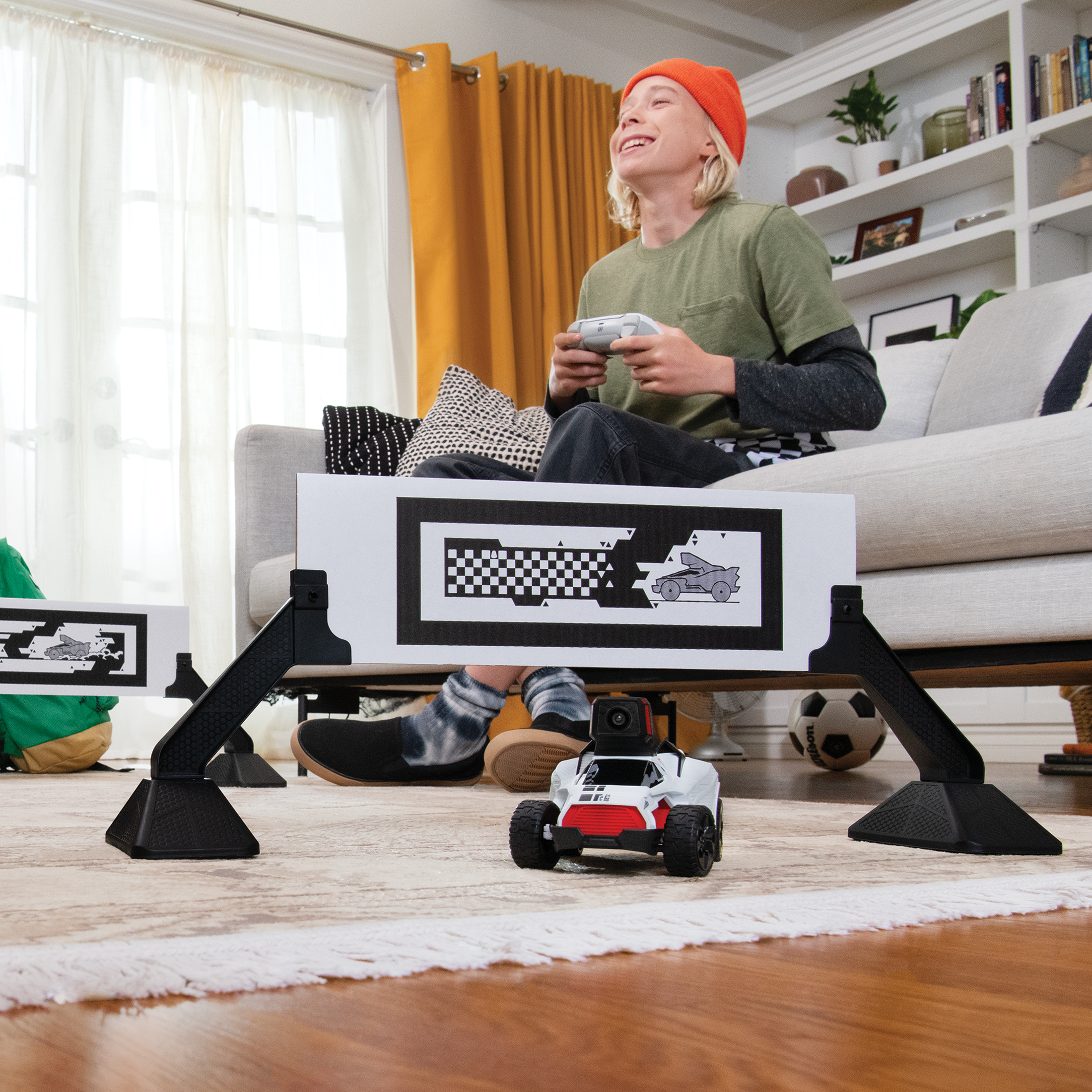 You play hot Wheels Rift Rally any where in your home