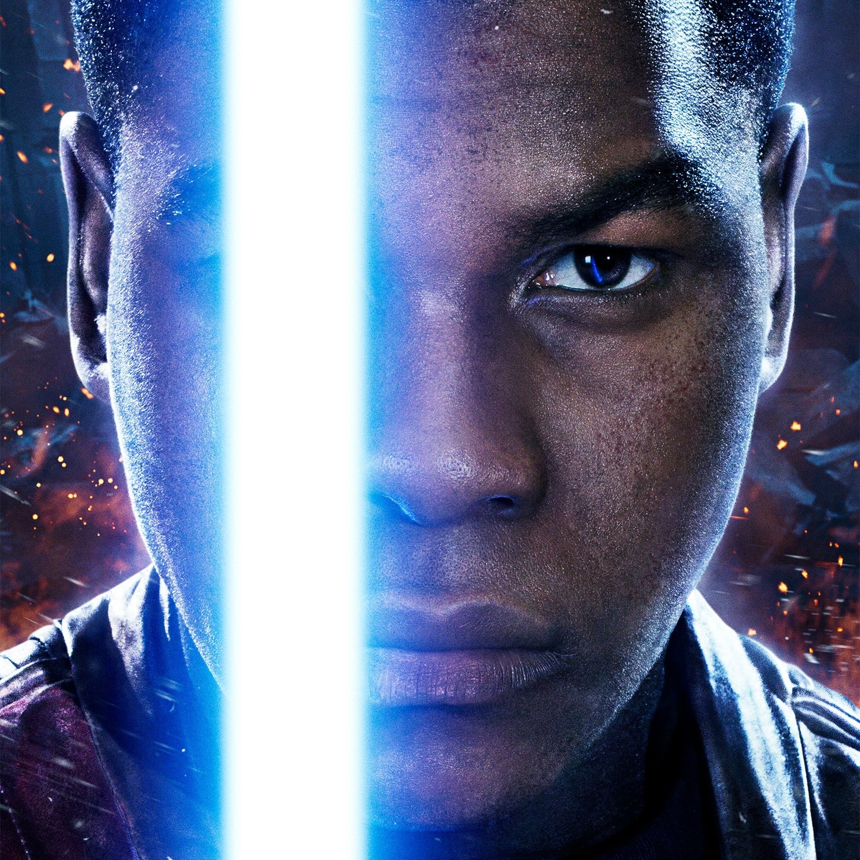 John Boyega Lightsaber #StarWarsEvent
