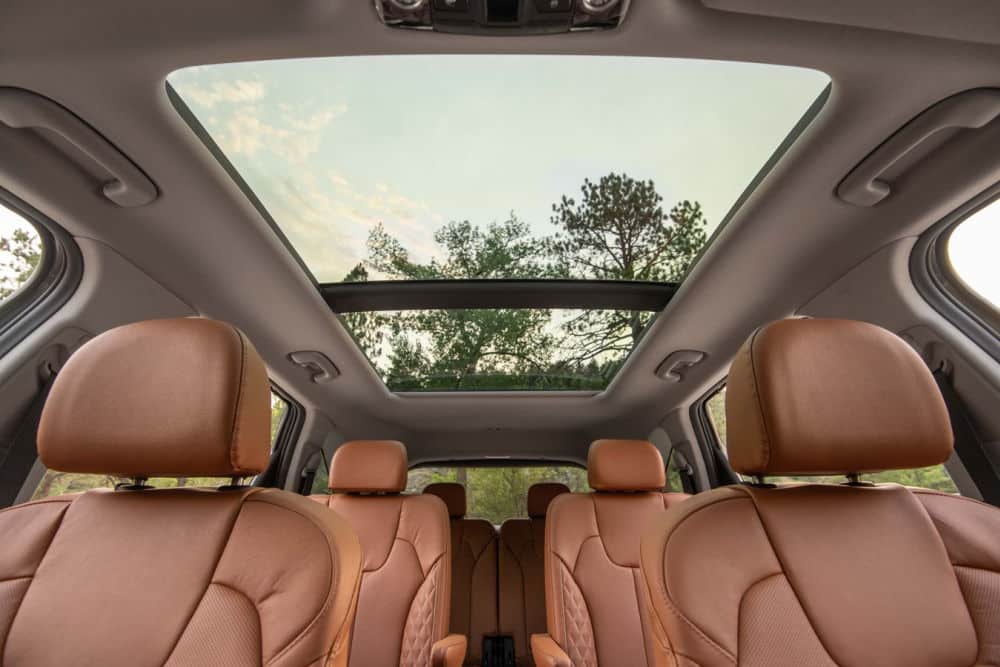 The 2023 Sorento X-Line S has a huge panoramic sun roof