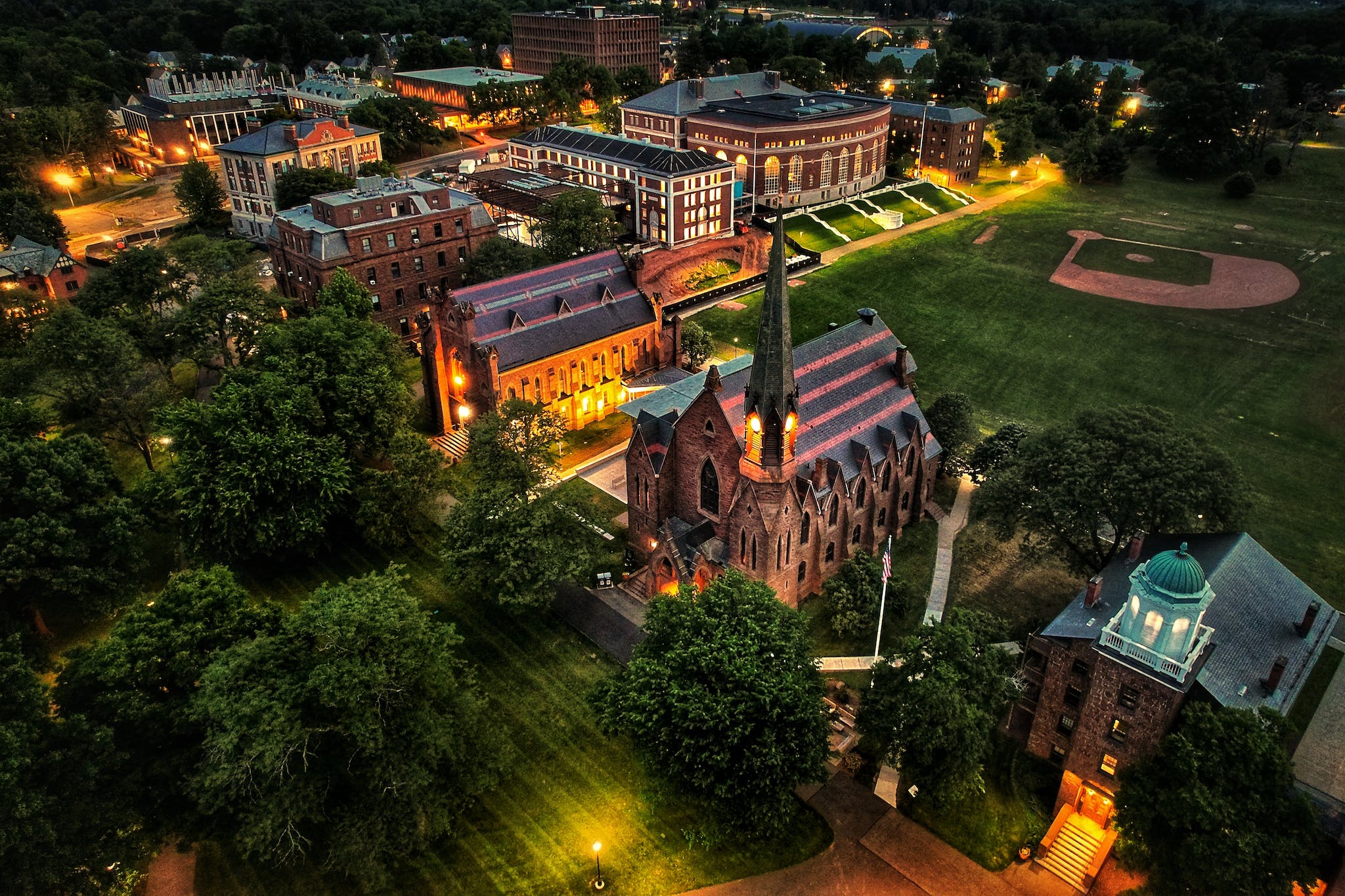 Memorial Chapel by Night