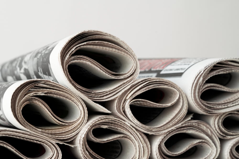 Free photo newspaper background concept
