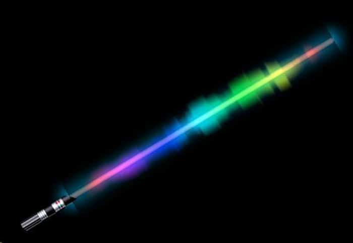 Rainbow light saber