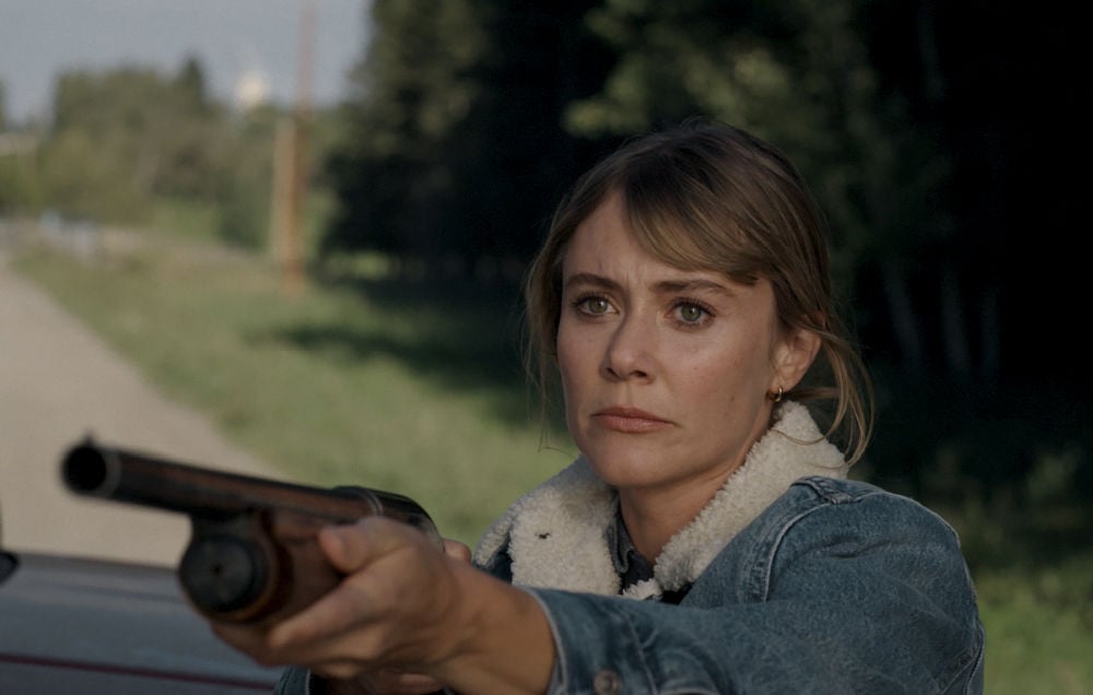 Julianna Guill as Marybeth Pickett in Joe Pickett, episode 8, season 2, streaming on Paramount+, 2023. Photo Credit: Paramount+  ©2023 Paramount Pictures. All Rights Reserved. Joe Pickett and all related titles, logos and characters are trademarks of Paramount Pictures Corporation.