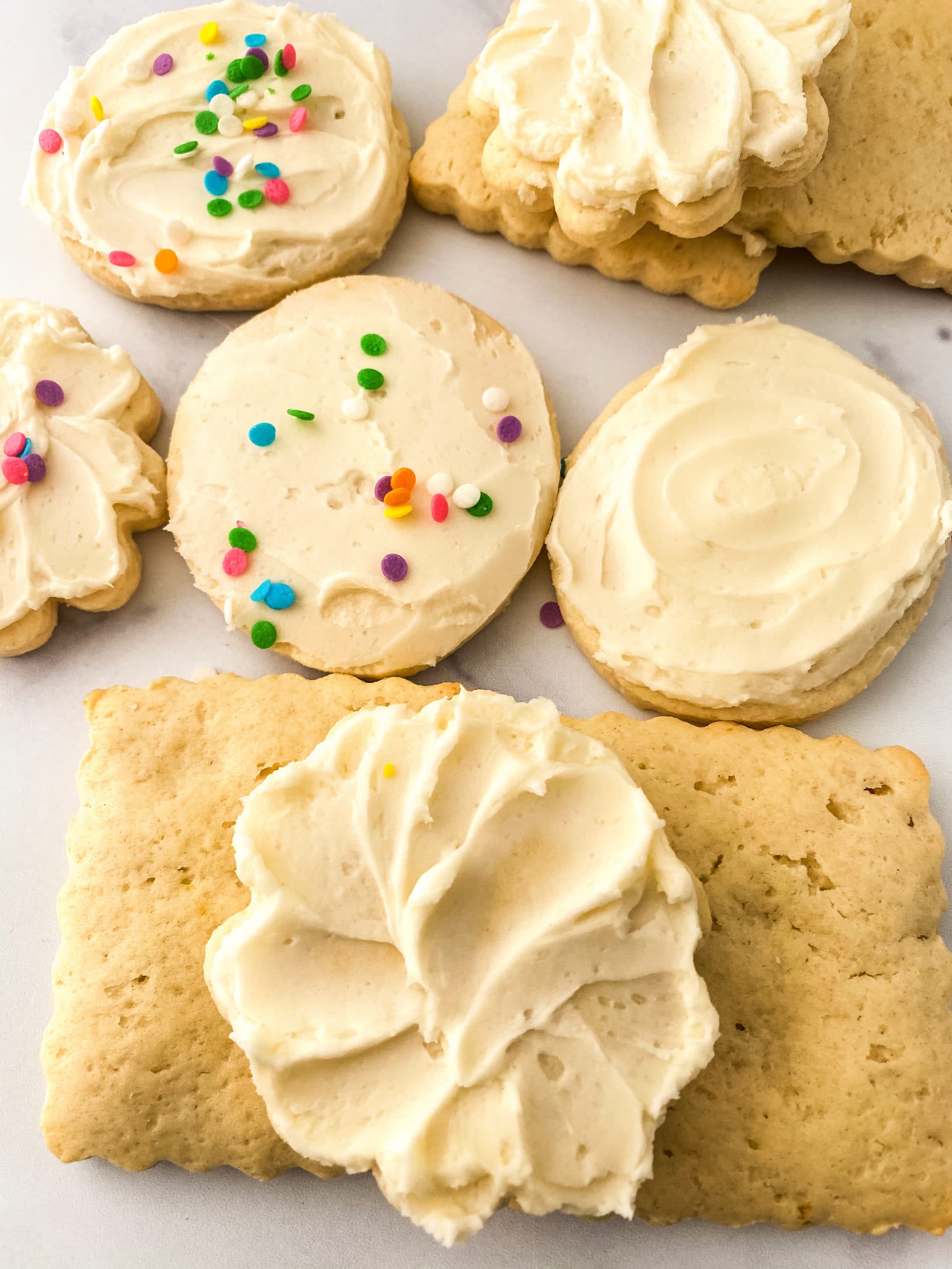 Sour Cream Lemon Cookies Frosted