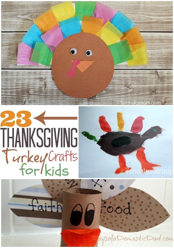 23 Thanksgiving Turkey Crafts for Kids