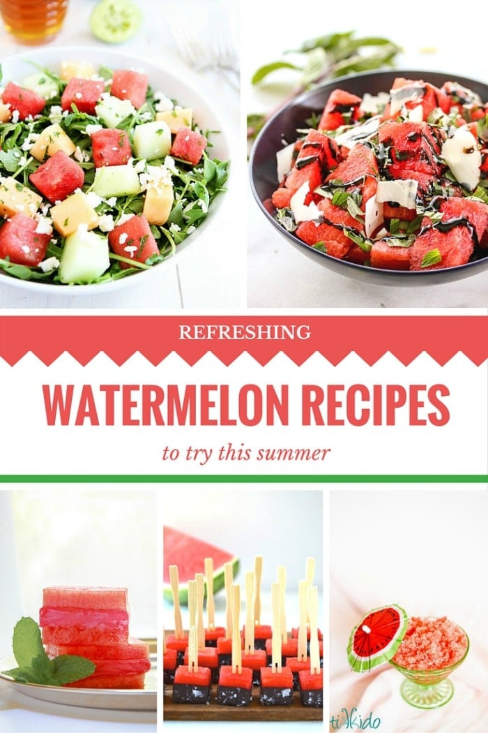 Watermelon Recipes Pinterest