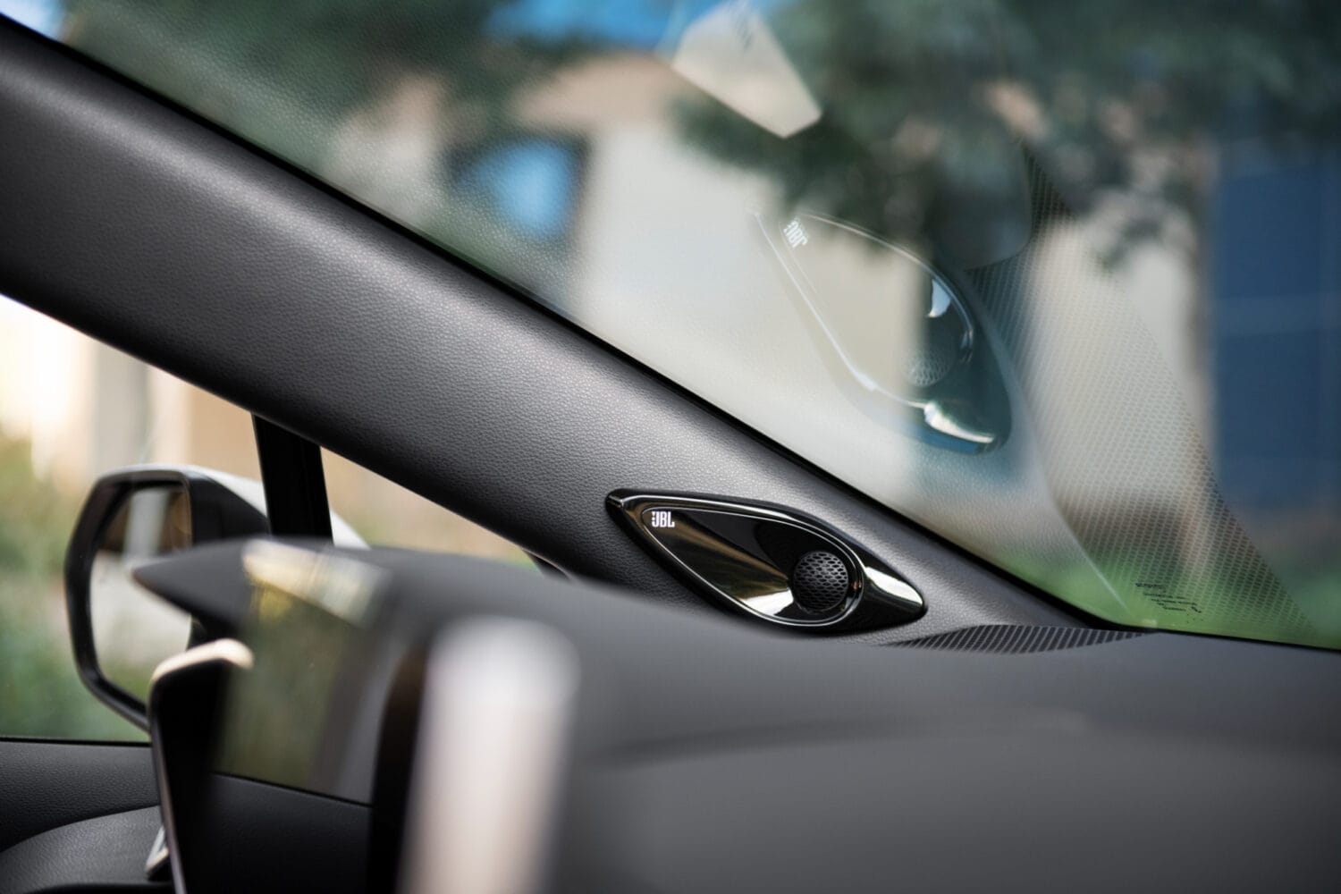 JBL speaker detail inside 2026 Toyota Corolla Cross XLE AWD interior