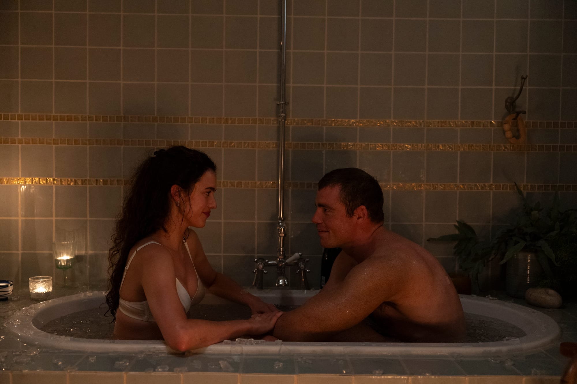 Margaret Qualley as Maya and Gabriel Basso as Charlie in Love of Your Life