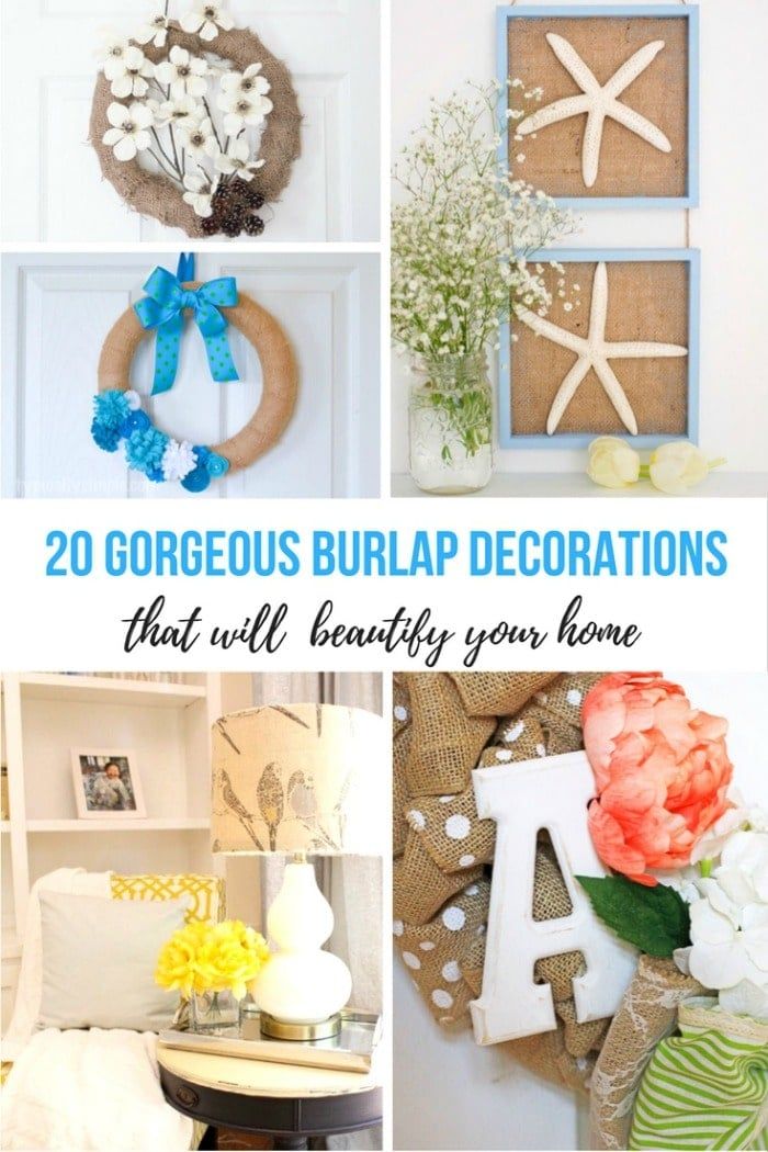 20 Gorgeous Burlap Decorations That Will Beautify Your Home
