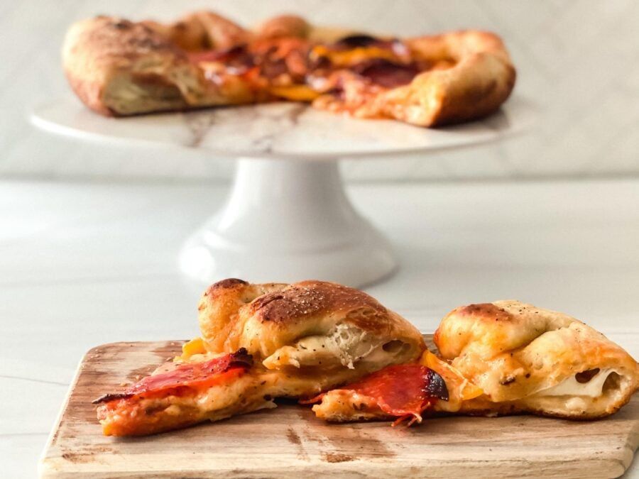 Stuffed Crust Cast Iron Pizza Recipe