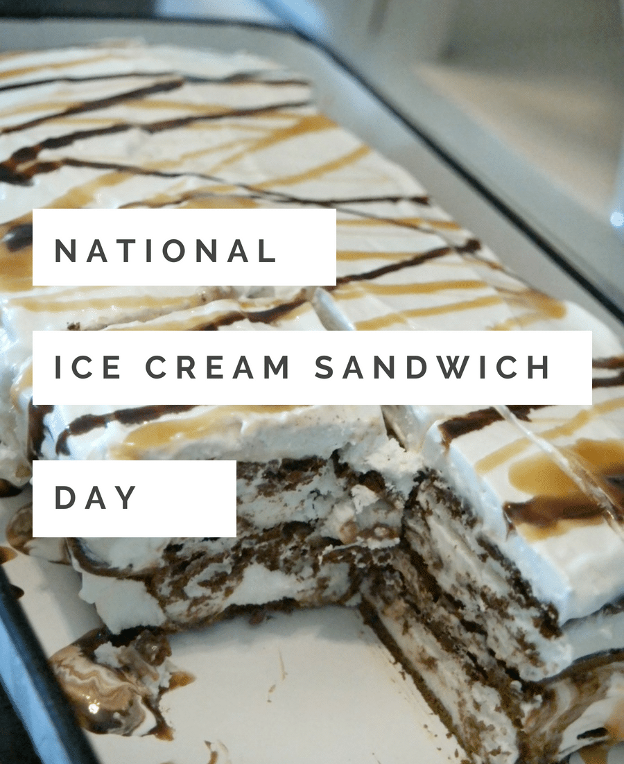 National Ice Cream Sandwich Day is August 2nd