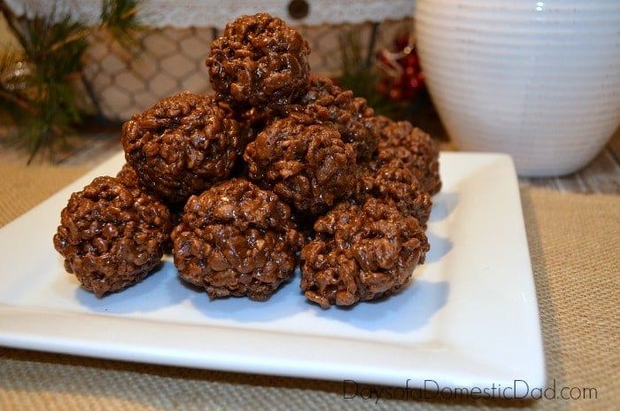 Reindeer Poop Cookies Made With Kellogg's Cocoa Krispies Cereal