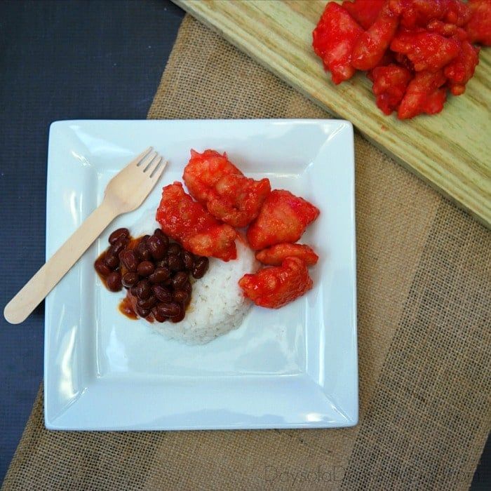 Sweet and Sour Asian Chicken and Rice with BUSH's Asian BBQ Beans