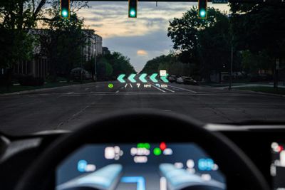 2022 EV6 Heads up display ant night time