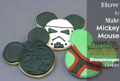 How to Make Your Own Mickey Mouse Star Wars Stormtrooper Cookies
