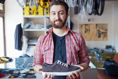 Dad side hustle selling shoes and cloths