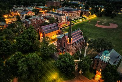 Memorial Chapel by Night