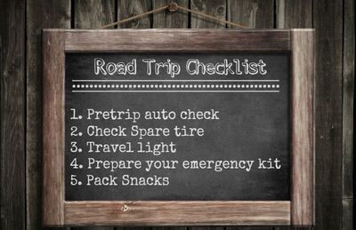 Road Trip Checklist