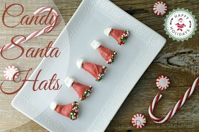 Christmas Candy Santa Hats