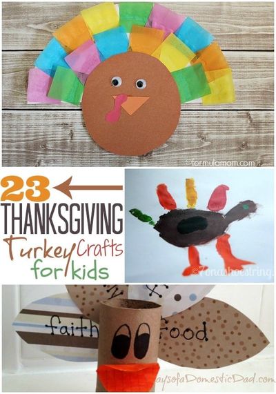 23 Thanksgiving Turkey Crafts for Kids