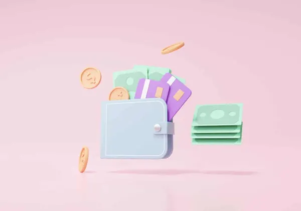 wallet with credit card