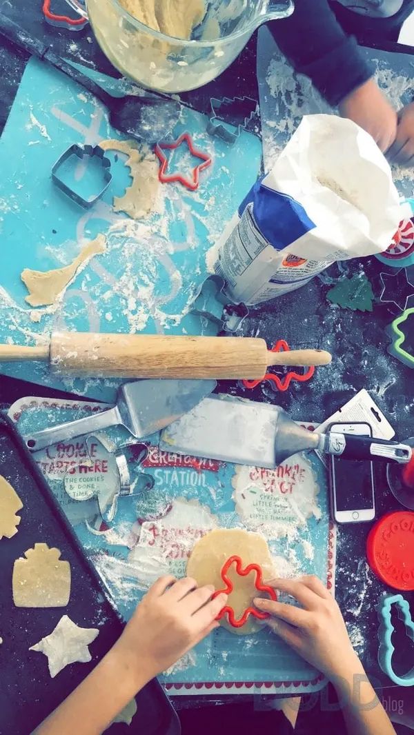 Christmas cookie mess