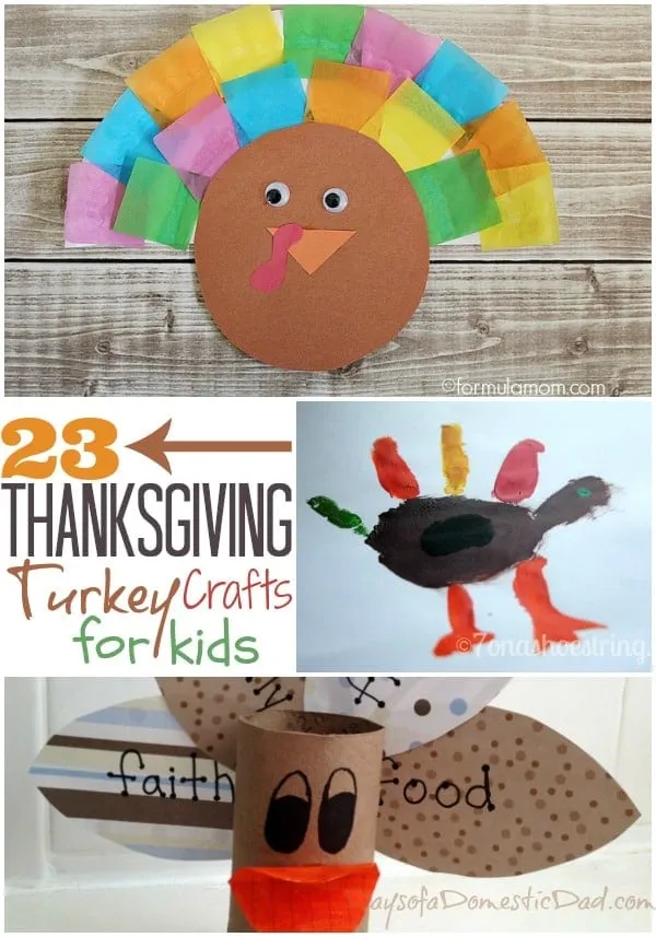 23 Thanksgiving Turkey Crafts for Kids