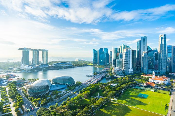Singapore city skyline