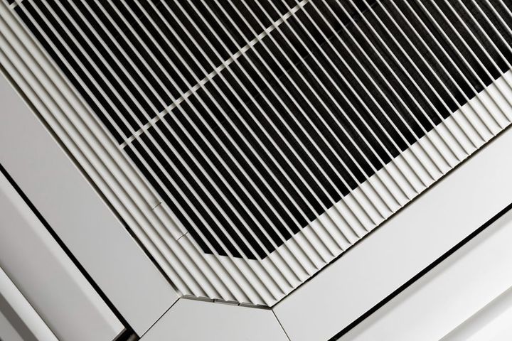 close up on ventilation system