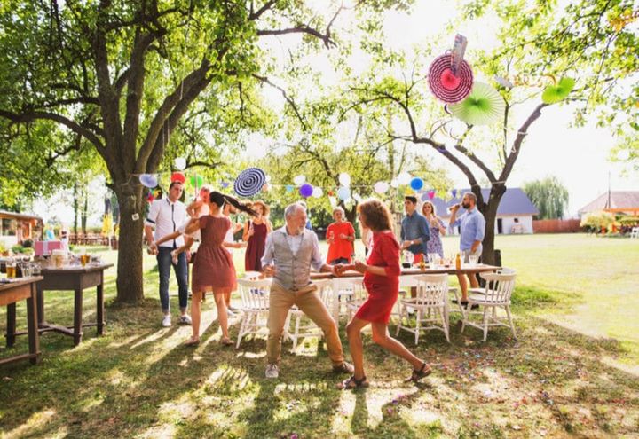 Family Friends outdoor party