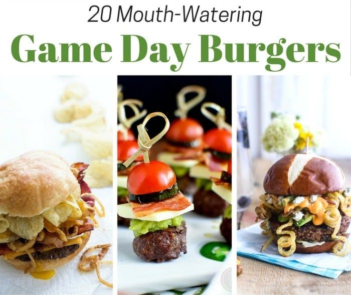 Please Your Taste Buds with these 20 Mouth Watering Game Day Burgers